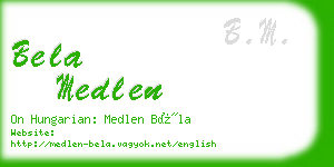 bela medlen business card